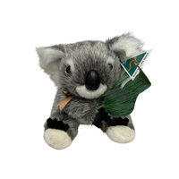 Australia Made Traditional Plush Toy - Koala (8") with Gumleaf