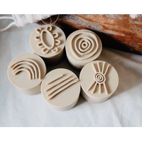 Eco Stampers (For Play Dough) - Aboriginal Symbols 