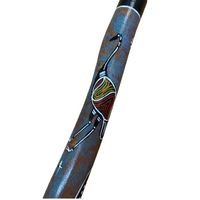 Eucalyptus (Woollybutt) handpainted Didgeridoo [1.4M] - Emu 1 