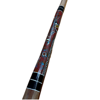 Eucalyptus (Woollybutt) handpainted Didgeridoo [1.48M] - Emu 2 (Red)