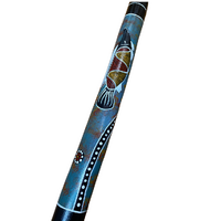 Eucalyptus (Woollybutt) handpainted Didgeridoo [1.25M] - Fish