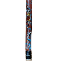 Eucalyptus (Woollybutt) handpainted Didgeridoo [1.3M] - Goanna 