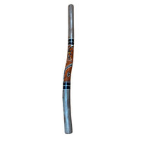 Eucalyptus handpainted Didgeridoo [1.0m] - Brolga (Red)