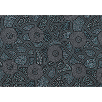 Kangaroo Dreaming (Emerald) - Aboriginal design Fabric