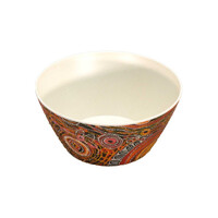 Utopia Aboriginal Art Bamboo Small Bowl - Awelye (Women's Ceremony)