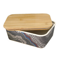 Utopia Aboriginal Art Bamboo Lunch Box - My Country