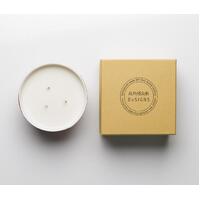 Dancing Wombat Aboriginal Art Soy Blend Wax Candle (280g) - Eucalyptus-Sweet Orange-Peppermint