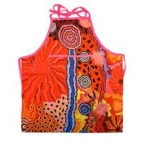 Better World Aboriginal Art Cotton Apron - Family & Country