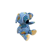 Bunabiri Aboriginal Art Cute Plush Koala - Colours of the Sea