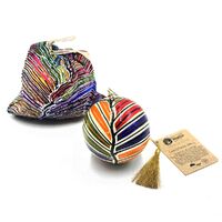 Better World Aboriginal Art Lacquered Xmas Ball Decoration - Mina Mina