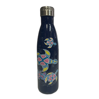 Lewis Burns Aboriginal Art Stainless Steel Bottle - 500ml - Turtle/Platypus