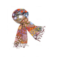 Koh Living Aboriginal Art Polyester Cashmere Scarf (70cm x 180cm) - Grandmother's Country