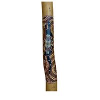 Eucalyptus Red-Boxwood Didgeridoo Unique and Rare - Handpainted Double (1.2M) 