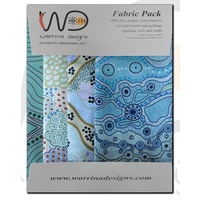 Aboriginal Fabric 4pce Quarter Pack [Green] - Aboriginal Design Fabric