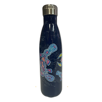 Lewis Burns Aboriginal Art Stainless Steel Bottle - 500ml - Turtle/Platypus