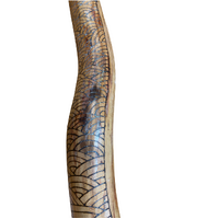 Eucalyptus (Red Boxwood) Handcarved Snake Didgeridoo (1.3m) Hand-Burnt Design