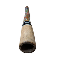 Eucalyptus (Boxwood) handpainted Didgeridoo (1.05M) Emu (Orange/Green)