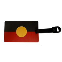 Aboriginal Flag Luggage Tag [10.5cm x 6.5cm]