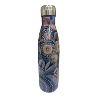 Chern&#39;ee Sutton Aboriginal Art Stainless Steel Bottle - 500ml -Lilly Pilly