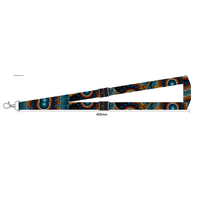 Dezigna Aboriginal Art DOUBLE CLIP Lanyard - Diversity