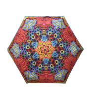 Utopia Dreaming Aboriginal Art Folding Umbrella - Body Painting