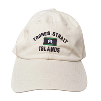 Athe Threads Cotton Canvas CREAM Baseball Cap - Torres Strait Islands