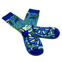 Better World Arts Men&#39;s Cotton Socks - Ngarrindjeri Country