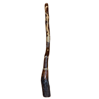 Eucalyptus (Ironbark) Handpainted Didgeridoo (1.3m) - Flared End with Emu