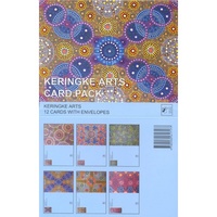 Keringke Aboriginal Dot Arts Giftcard Set (12) - Blue