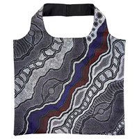 Utopia Aboriginal Art Reusable RECYCLED Folding Shopping Bag - My Country