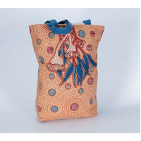 By Meeka Cotton Canvas Shopping Bag (34cm x 40cm x10cm) - Gumnuts