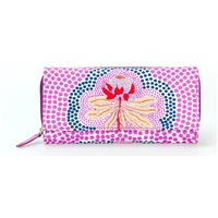 By Meeka Genuine Leather Travel Wallet (21cm x 13cm) - Waratah