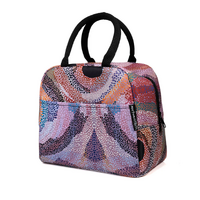 Martumili Aboriginal Art Insulated Lunch Tote Bag - Punmu Waterholes