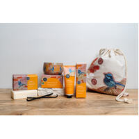 Koh Living Aboriginal Scented Vanilla &amp; Wattleseed Body Gift Set (3pce) - Luina (Blue Wren)