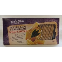 Tuckeroo Pepper Leaf &amp; Parmesan Wild Lavosh - 150g