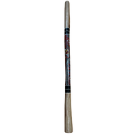 Eucalyptus (Woollybutt) handpainted Didgeridoo [1.48M] - Emu 2 (Red)