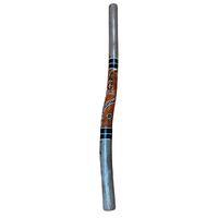 Eucalyptus handpainted Didgeridoo [1.0m] - Brolga (Red)