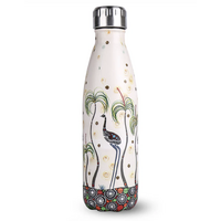 Koh Living Aboriginal Art Stainless Steel Water Bottle (500ml) - Kinship