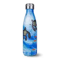 Koh Living Aboriginal Art Stainless Steel Water Bottle (500ml) - Journey of the Turtle