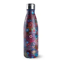 Koh Living Aboriginal Art Stainless Steel Water Bottle (500ml) - Women&#39;s Ceremony