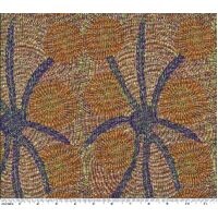 Bush Medicine Long Stripe  (NAVY BLUE) - Aboriginal design Fabric