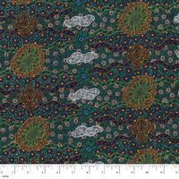 Lillup Dreaming (GREEN) - Aboriginal design Fabric