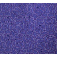 Bush Seeds (Purple) [SCRAP 0.55M] - Aboriginal design Fabric