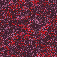 Utopia Bush Plum (Red) [SCRAP 1.85M] - Aboriginal design Fabric