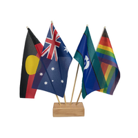 Aboriginal/TSI/Australian + Pride 4 Flag Desk Set - People of Colour