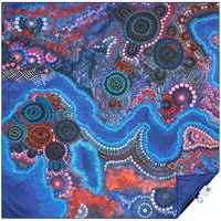 Somerside Sand Resistant XL Beach Towel (160cm x 160cm) - Bunjil over Wurundjeri