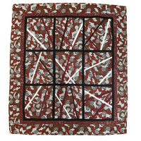 Aboriginal design Handmade Patchwork Quilted Blanket (148cm x 135cm) # 4