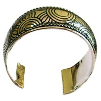 Iwantja Aboriginal Adjustable Metal Bangle - Tjukula