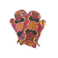 Keringke Aboriginal Art  Aboriginal Art Oven Mit/Glove (Pink) - Set 2