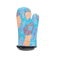 Nikki Dee Designs Aboriginal Art Oven Mitt - Tracks on Country